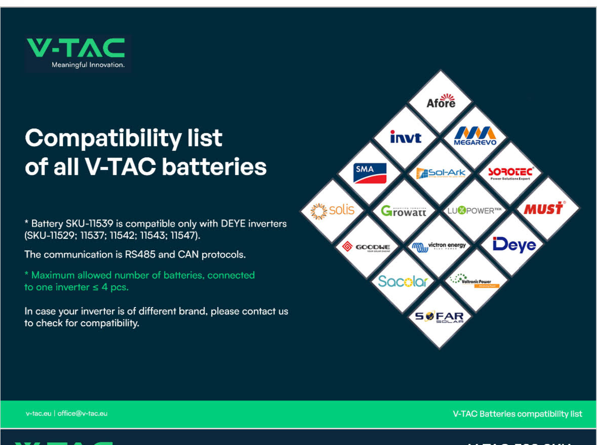 Baterie V-TAC Lithium 9.60 kWh, BMS Incorporat VT-48200B